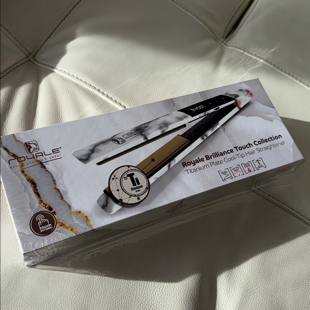 Royale Brilliance‎ Touch Collection Titanium Plate Cool-Tip Hair Straightener.